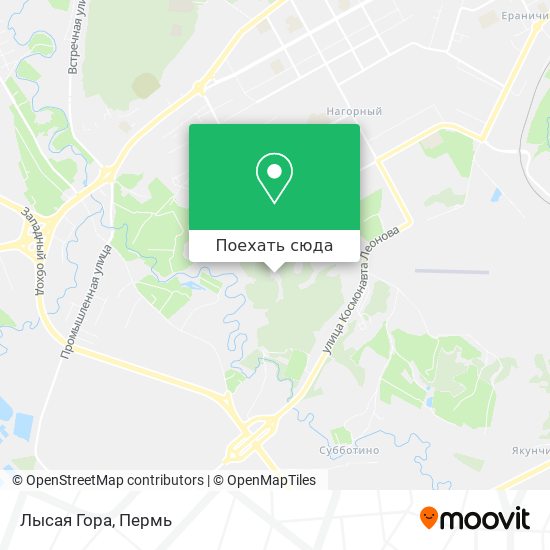 Карта Лысая Гора