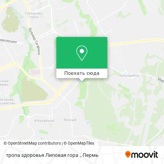 Карта тропа здоровья  Липовая гора .