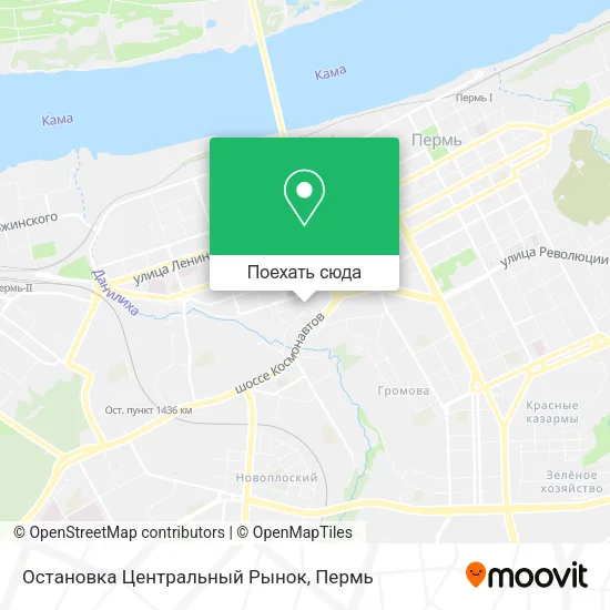Карта Остановка Центральный Рынок