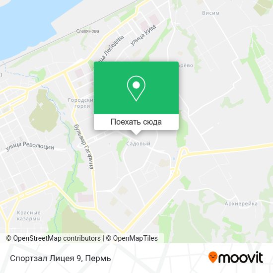 Карта Спортзал Лицея 9