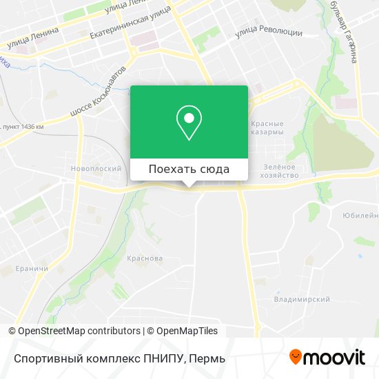 Карта Спортивный комплекс ПНИПУ