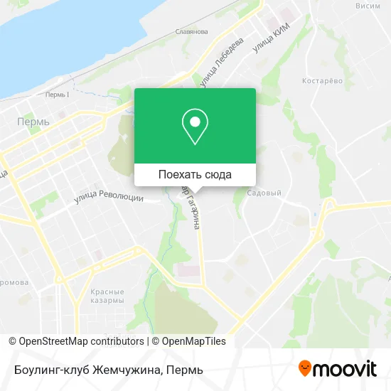 Карта Боулинг-клуб  Жемчужина