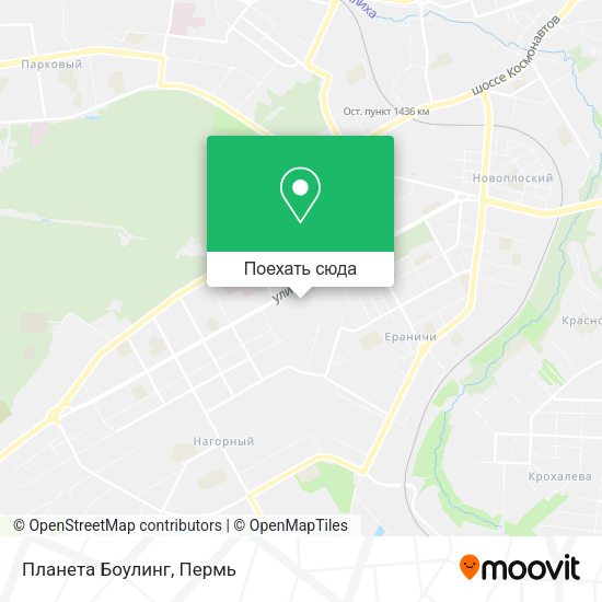 Карта Планета Боулинг