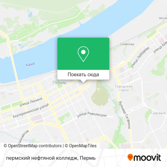 Карта пермский нефтяной колледж