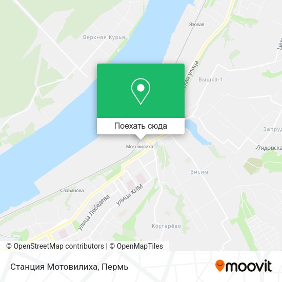 Карта Станция Мотовилиха