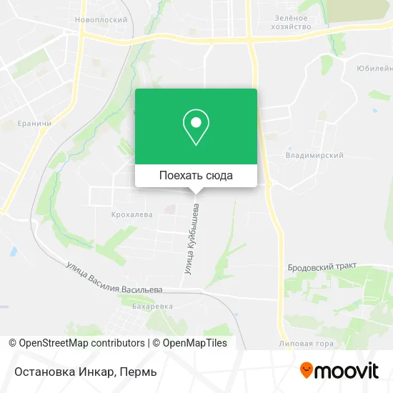 Карта Остановка  Инкар