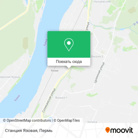 Карта Станция  Язовая