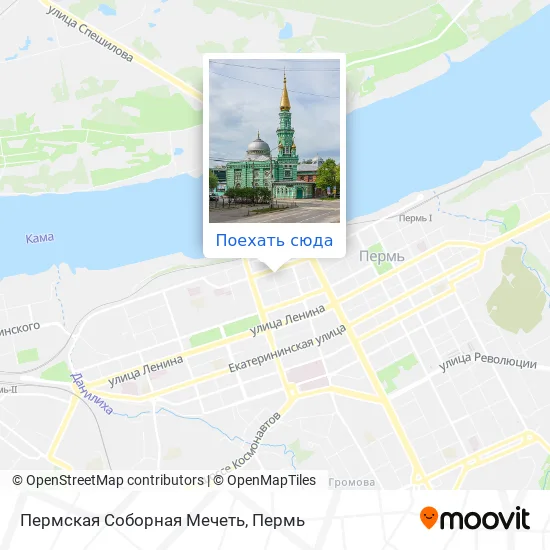 Карта Пермская Соборная Мечеть