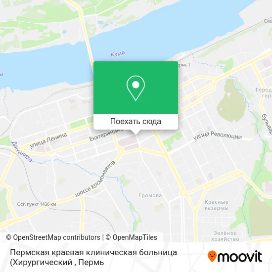 Карта Пермская краевая клиническая больница