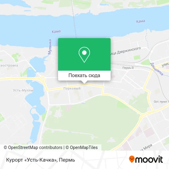 Карта Курорт «Усть-Качка»