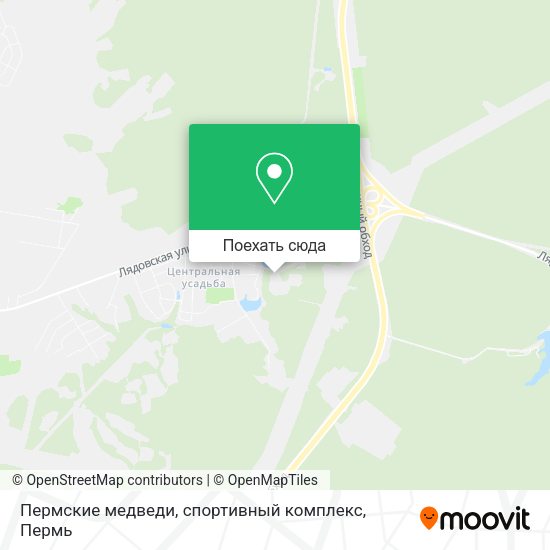 Карта Пермские медведи, спортивный комплекс