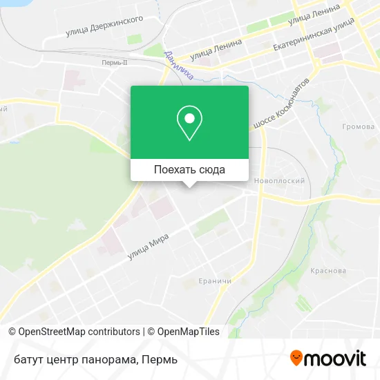 Карта батут центр  панорама