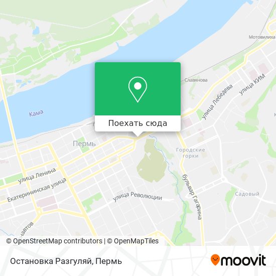 Карта Остановка Разгуляй