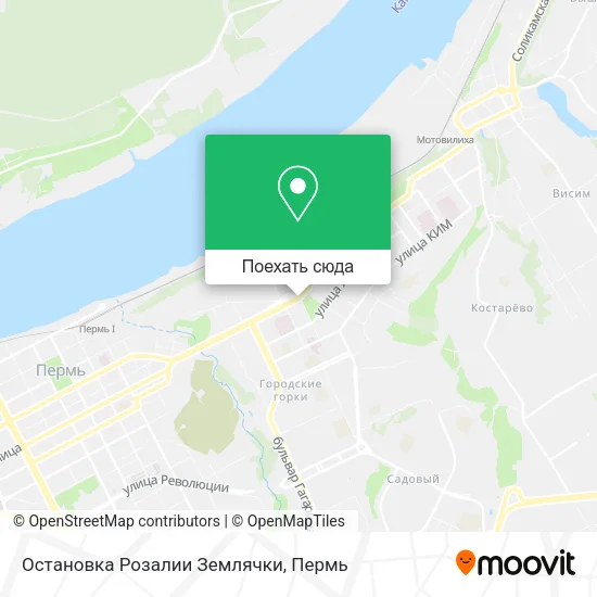 Карта Остановка  Розалии Землячки
