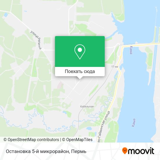 Карта Остановка  5-й микрорайон