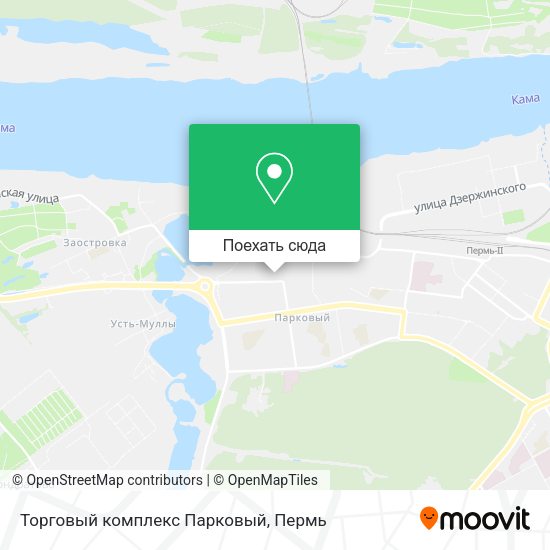 Карта Торговый комплекс  Парковый