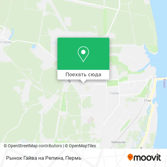 Карта Рынок Гайва на Репина