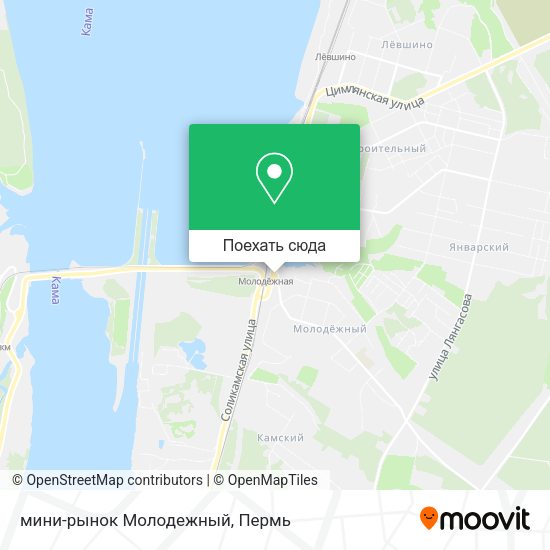 Карта мини-рынок  Молодежный