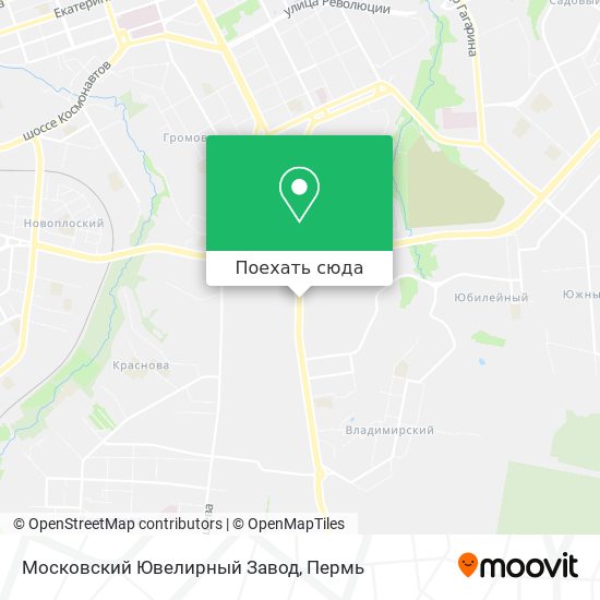 Карта Московский Ювелирный Завод