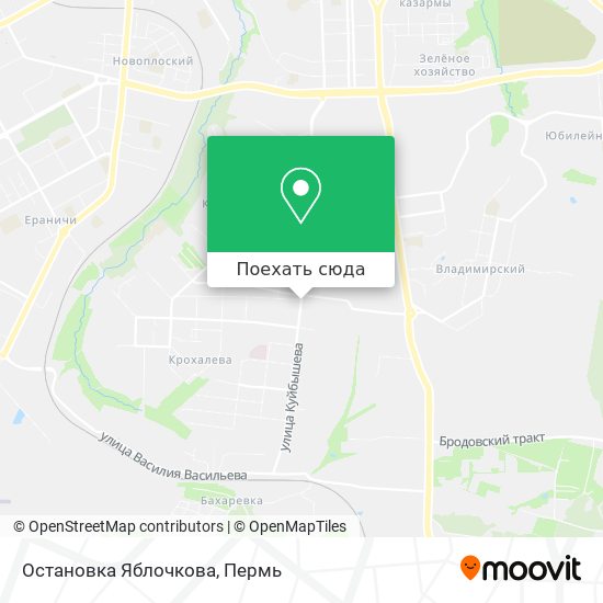 Карта Остановка Яблочкова