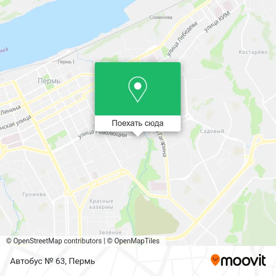 Карта Автобус № 63