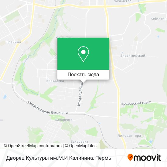 Карта Дворец Культуры им.М.И Калинина