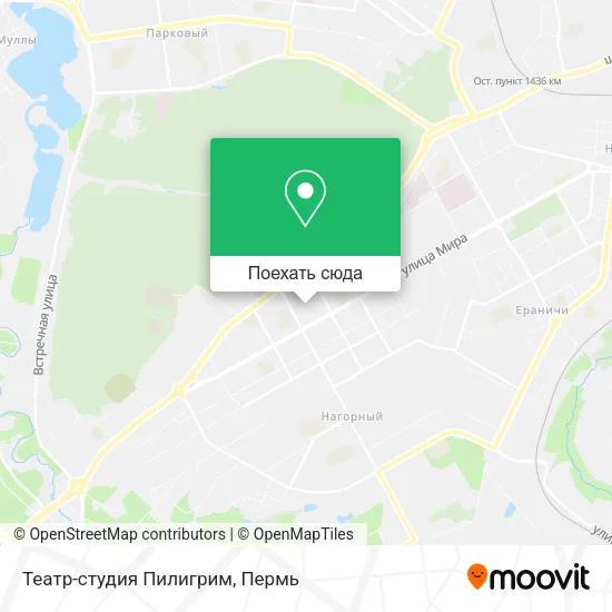 Карта Театр-студия Пилигрим