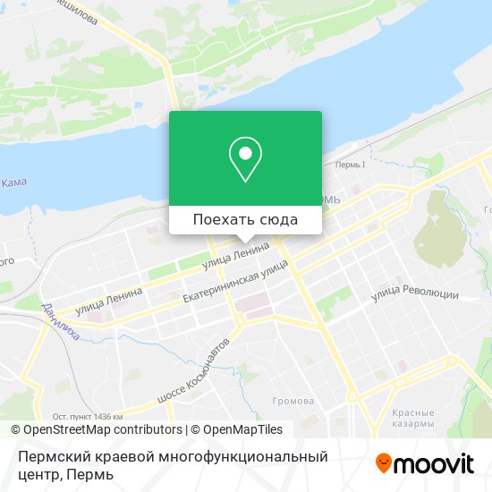 Карта Пермский краевой многофункциональный центр
