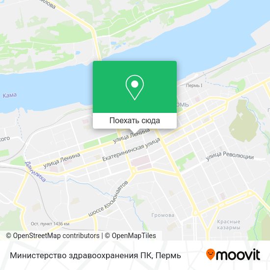 Карта Министерство здравоохранения ПК