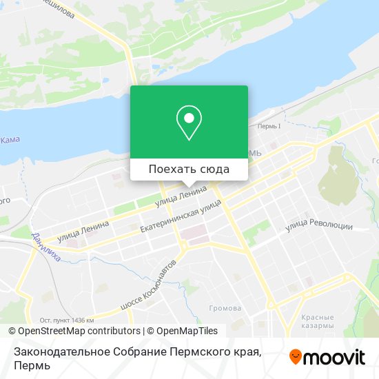 Карта Законодательное Собрание Пермского края