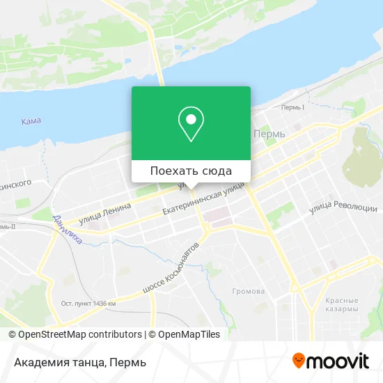 Карта Академия танца