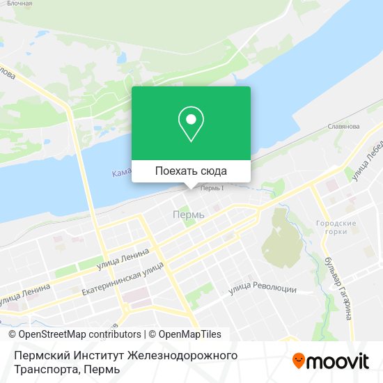 Карта Пермский Институт Железнодорожного Транспорта