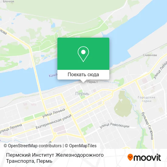 Карта Пермский Институт Железнодорожного Транспорта