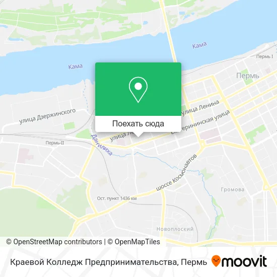 Карта Краевой Колледж Предпринимательства