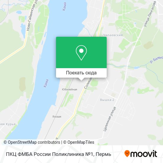 Карта ПКЦ ФМБА России Поликлиника №1