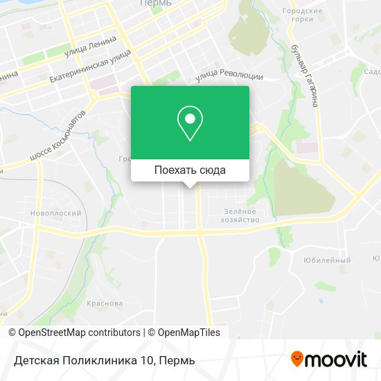 Карта Детская Поликлиника 10