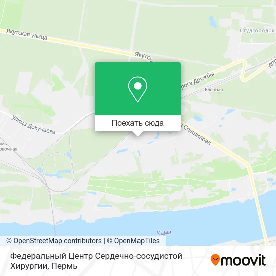 Карта Федеральный Центр Сердечно-сосудистой Хирургии