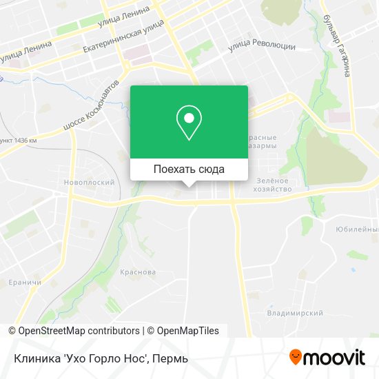 Карта Клиника 'Ухо Горло Нос'