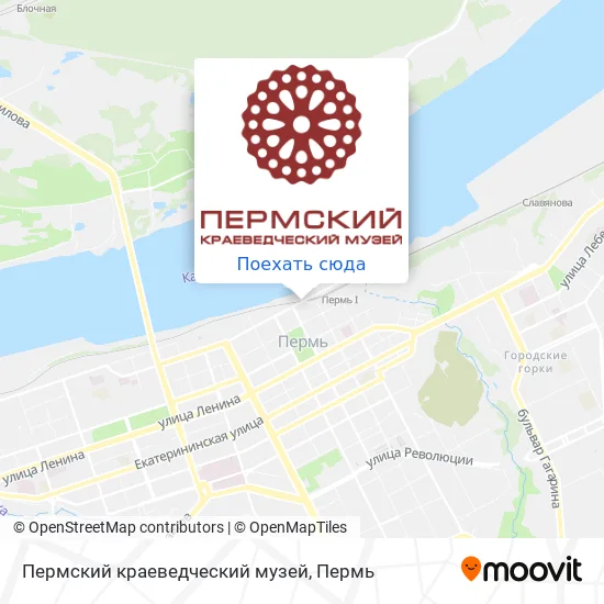 Карта Пермский краеведческий музей