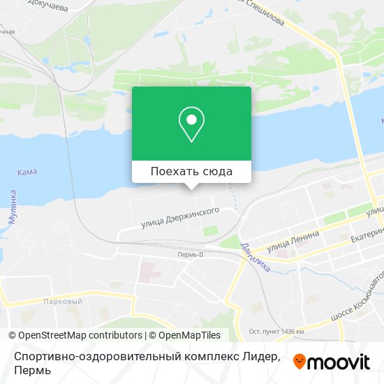 Карта Спортивно-оздоровительный комплекс  Лидер