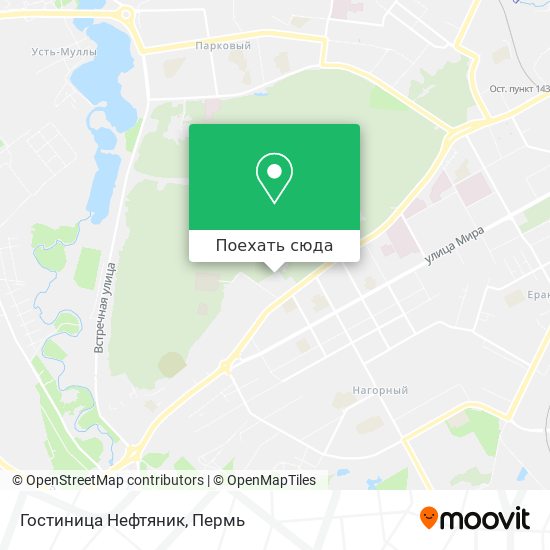 Карта Гостиница Нефтяник