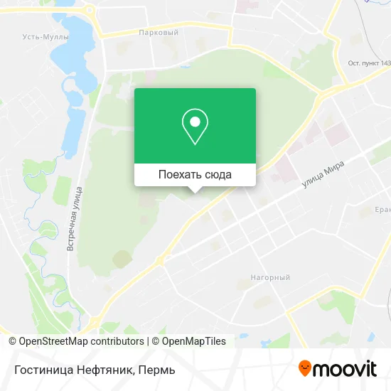 Карта Гостиница Нефтяник