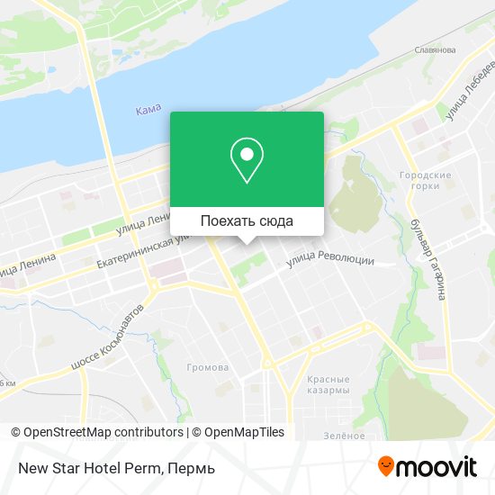 Карта New Star Hotel Perm