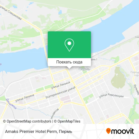 Карта Amaks Premier Hotel Perm