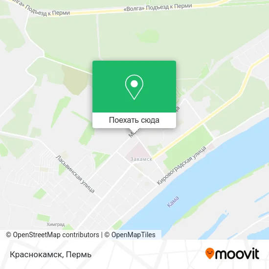 Карта Краснокамск