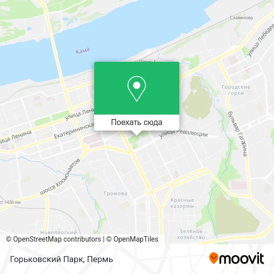 Карта Горьковский Парк