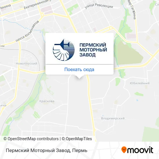 Карта Пермский Моторный Завод