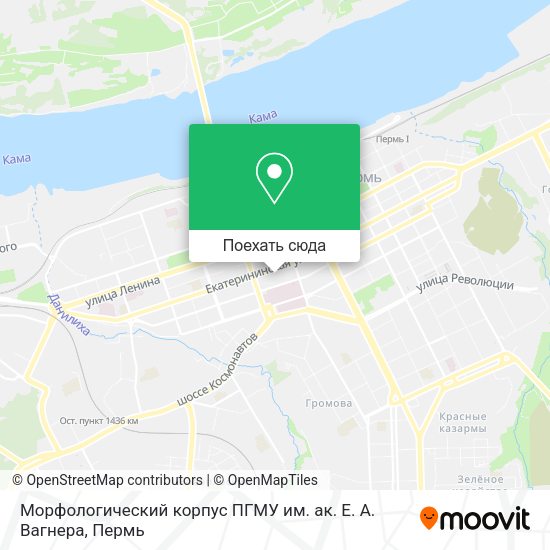 Карта Морфологический корпус ПГМУ им. ак. Е. А. Вагнера