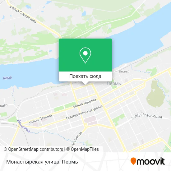 Карта Монастырская улица