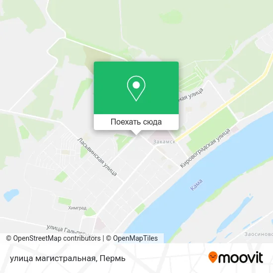Карта улица магистральная